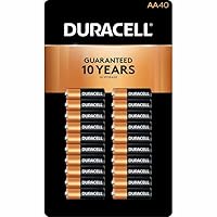 Duracell Coppertop 40 AA Batteries MN1500 Alkaline by Duracell
