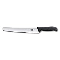 Victorinox 10.25 Inch Bread Knife | High Carbon Stainless Steel Serrated Blade for Efficient Slicing, Ergonomic Fibrox Pro Handle