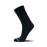 FITS Business Crew Sock, Mens Dress Sock, Made with Merino Wool, Moisture-Wicking, Breathable, Odor Resistant, Dress Sock