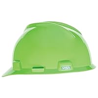 MSA V-Gard Cap Style Safety Hard Hat Suspension | Polyethylene Shell, Superior Impact Protection, Self Adjusting Crown Straps