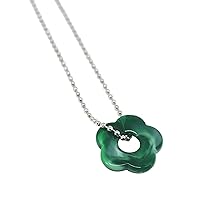 Flower Pendant Necklaces Hollow Flower Pendant Necklaces Flower Jewelry Alloy Material Birthday Gift for Women Men Girls