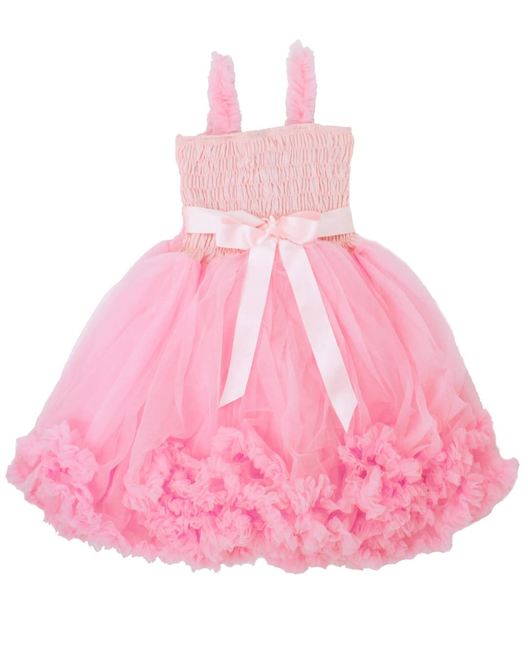RuffleButts® Girls Ruffled Princess Pettiskirt Costume Flower Girl Birthday Dress