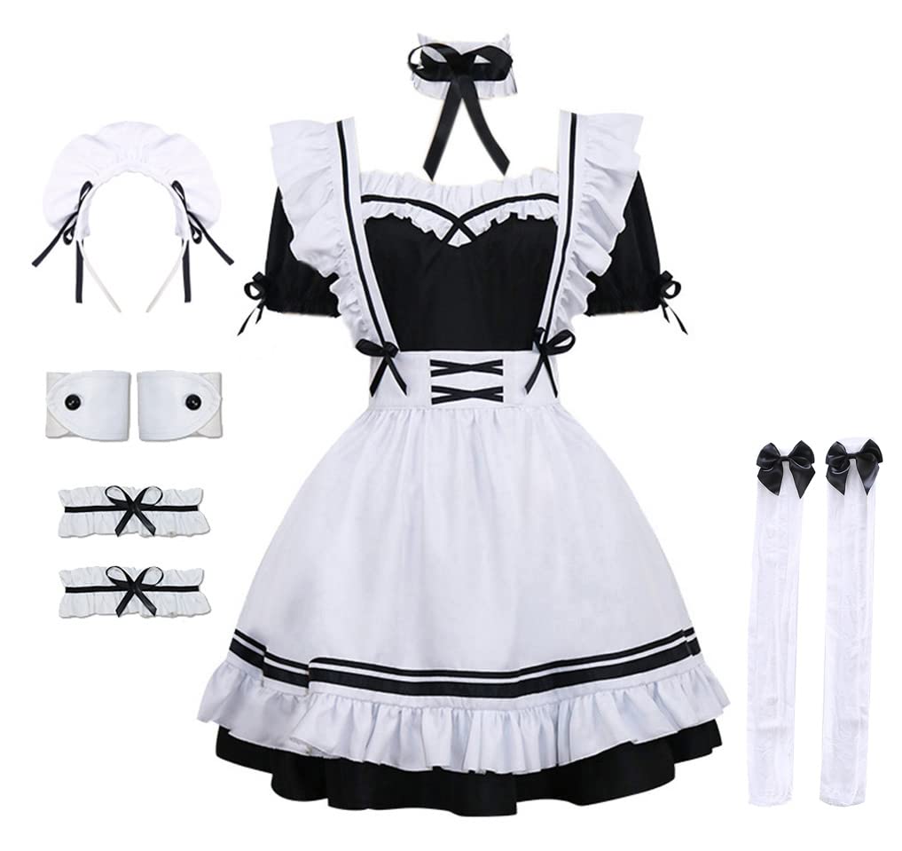 Mua RAINDEWLL French Maid Outfit Anime Cosplay Maid Costume Womens Apron  Dress with Headband trên Amazon Mỹ chính hãng 2023 | Giaonhan247