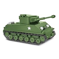COBI Historical Collection M4A3E8 Sherman (Easy Eight) Tank, Army Green,316 pcs