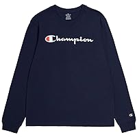 Champion Men's T-shirt, Classic Graphic Long Sleeve T-shirt, Comfortable, Soft T-shirt for Men (Reg. Or Big & Tall)