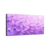 Canvas Wall Art for Office Living Room Bedroom Pearl Pink Lilac Chrysanthemum Petals Ombre Purple Floral Pattern Wall Art Painting Artwork Wall Decor Framed Wall Art 20