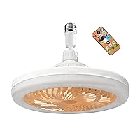 Small Ceiling Fan with Light Socket Fan Replacement for Lightbulb for Bedroom, Kitchen, Storage Room, Closet