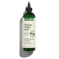 Thicker Fuller Hair Gentle Cleansing Shampoo - Hair Thickening, Clarifying Shampoo - Lightweight, Gentle Shampoo Formula - Natural Ingredients - 12 oz