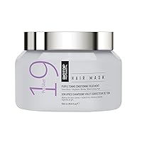 Biotop Professional 19 Pro Silver Hair Mask - Moisturizes & Eliminates Yellow and Brassy Tones - Hydrating Hair Mask For Blonde or Bleached Hair - 18.6 oz