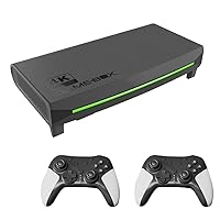Retro Classic Game Console with Charging Gamepad, H6 64GB Video Game Box Built-in 8000 Games - Black