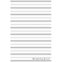 Breastfeeding Journal: Gray Stripes Newborn Baby Feeding and Diaper Tracker with Dot Grid Journaling Pages