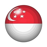 10 Pcs Singapore Flag Vinyl Stickers Holiday Flags Laptop Stickers National Day Waterproof Sticker Vinyl Perfect Suitable for Teenagers and Adults Colleagues Family Gifts 3inch