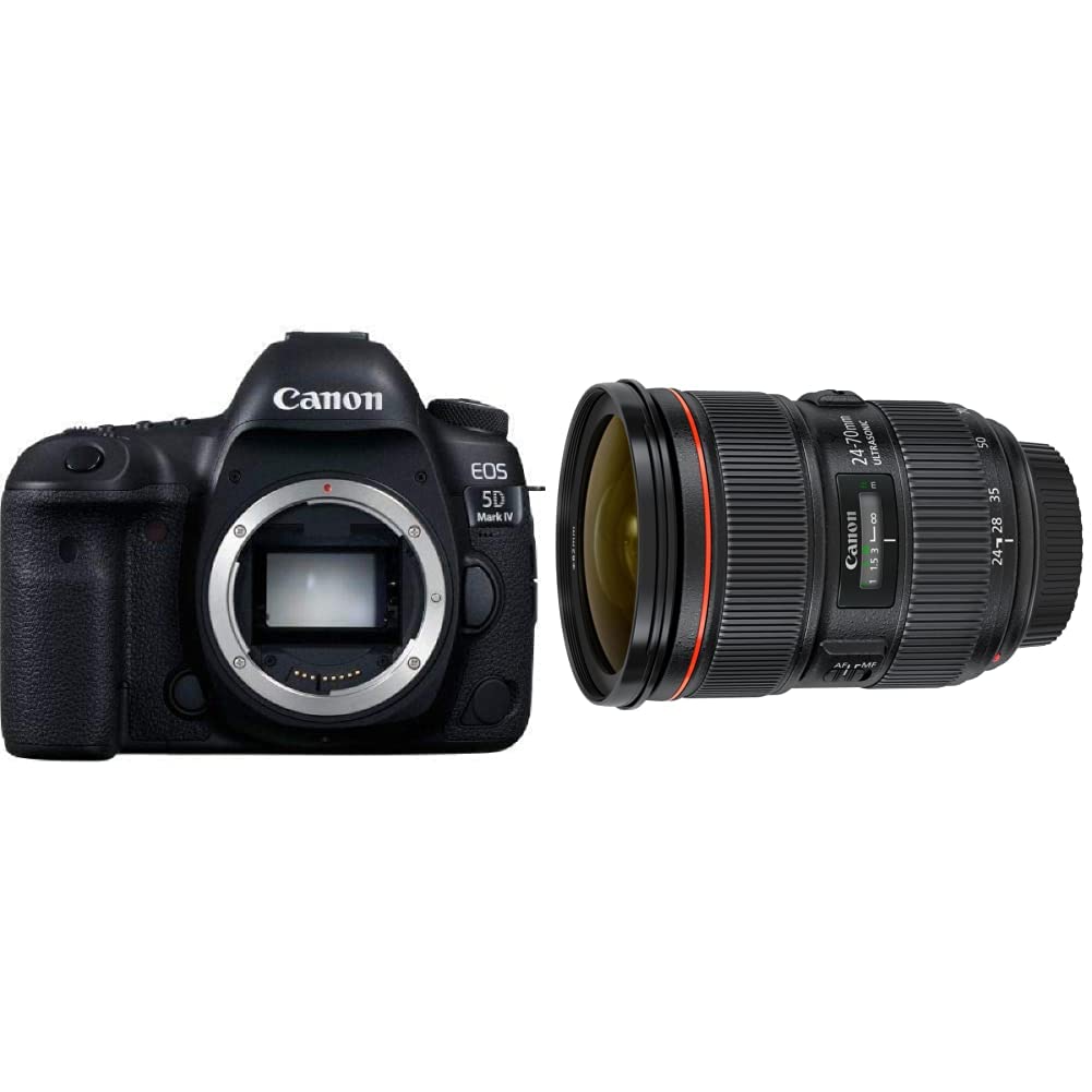 Canon EOS 5D Mark IV Full Frame Digital SLR Camera Body andCanon EF 24-70mm f/2.8L II USM Standard Zoom Lens