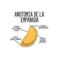 Sticker Decal Novelty Empanada Sandwiches Spread Sayings Spanish Cuisine Humorous Breads Stickers for Laptop Car 6