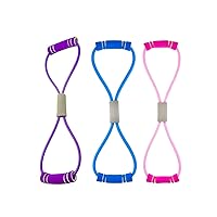 Yoga Fitness Resistance Bands Figure-of-Eight Chest Expander Elastic Muscle Training,Gym Equipment Fitness Rubber Bands Sports Elastic Bodybuilding Training