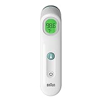 Forehead Thermometer - Digital Thermometer with Professional Accuracy and Color Coded Temperature Guidance - Thermometer for Adults, Babies, Toddlers and Kids