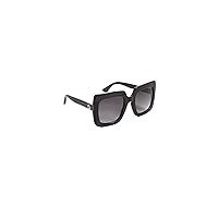 Gucci Women's GG Square Oversized Sunglasses, Black/Gradient Grey, One Size