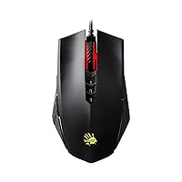 Bloody A70x Optical Gaming Mouse with Light Strike (LK) Switch & Scroll - Fully Programmable and Advance Macros (A70x-MatteBlack)