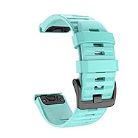 22 26mm Silicone WatchBand Strap for Coros VERTIX 2 Smart Watch Quick Easy Fit Wristband Belt Bracelet Correa (Color : Mint Green, Size : 20mm)