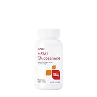 GNC MSM/Glucosamine 500mg/500mg, 90 Capsules, Supports Joint Function and Joint Cartilage