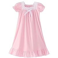 Tween Girls Dresses Kids Toddler Baby Girls Spring Summer Print Ruffle Short Sleeve Princess Dress Sleepwear