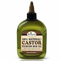 Difeel Premium 99% Natural Castor Hair Oil 7.1 ounce (4-Pack)