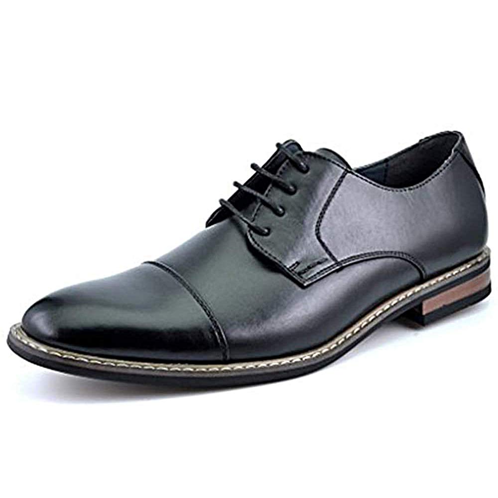DREAM PAIRS Men's Prince Classic Modern Formal Oxford Wingtip Lace Up Dress Shoes