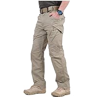 CARWORNIC Gear Men's Hiking Tactical Pants Lightweight Cotton Outdoor Military Combat Cargo Trousers