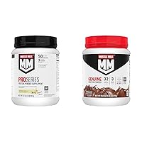 Pro Series Protein Powder Supplement, Intense Vanilla, 2 Pound, 11 Servings, 50g Protein & Genuine Protein Powder, Chocolate, 1.93 Pounds, 12 Servings, 32g Protein, 3g Sugar