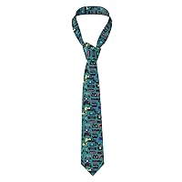 Glitter Sequin Rose Print Fashionable Men'S Novelty Necktie Tie For Weddings,Business, Parties Gift For Groom