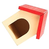 ERINGOGO Mini Wooden Kennel Kid Toy Tiny Furniture Mini Accessories Fake Pet House Kennel Ornament Kennel Miniatures Log Cabin Decor Small Puppy House Child Toy Room Household