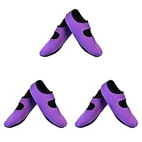 Mary Janes Women's Shoes, Best Foldable & Flexible Flats, Slipper Socks, Travel Slippers & Exercise Shoes, Dance Shoes, Yoga Socks, House Shoes, Indoor Slippers, Purple