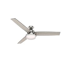 Hunter Sentinel Indoor Ceiling Fan with LED Light and Remote Control, 60
