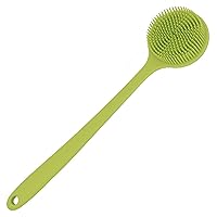 Silicone Back Scrubber for Shower, New Update Shower Bath Body Brush with Long Handle, Silicone Body Brush Shower Back Scrubber for Men and Women for Body Massage,Cleansing,Exfoliation