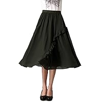 Handmade Chiffon Ruffled Sweet A Line Skirt XY30 Plus 1x-10x (SZ 16-52)