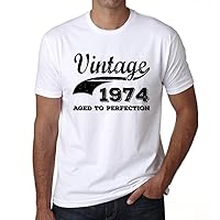 Men's Graphic T-Shirt Aged to Perfection 1974 50th Birthday Anniversary 50 Year Old Gift 1974 Vintage