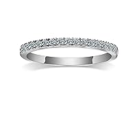 Moissanite Rings for Women Sterling Silver Wedding Rings Engagement Band for Women Men
