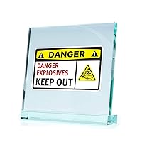 Stickers Decal Danger Explosives Keep Out Tablet Laptop Weatherproof S (8 X 5.01 Inches)