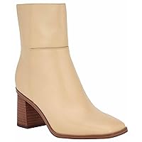 Nine West Women's DITHER Ankle Boot, Cream 150, 5