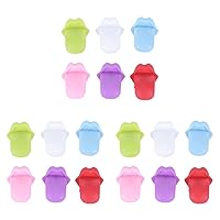 BESTOYARD 18 pcs tea bag hangers wine glass markers drink markers party tea bag holder wine cup recognizer siliocne glass marker present labels cups glass cup labels Christmas Charm