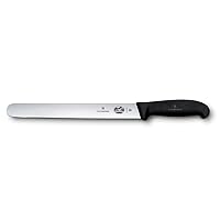 Victorinox Fibrox Pro 10-Inch Slicing Knife with Round Tip and Black Handle