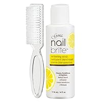 Gena Nail Brite Whitening Scrub with Brush, Cleans Conditions & Brightens Nails, 4 oz Gena Nail Brite Whitening Scrub with Brush, Cleans Conditions & Brightens Nails, 4 oz