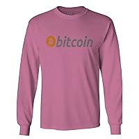 Vintage Bitcoin Crypto Currency Logo BTC Coin Trader Hold IT Long Sleeve Men's