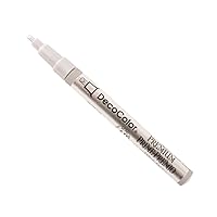 Uchida of America DecoColor Premimum 2mm Calligraphy Pen Art Supplies, 1 Count (Pack of 1), Silver