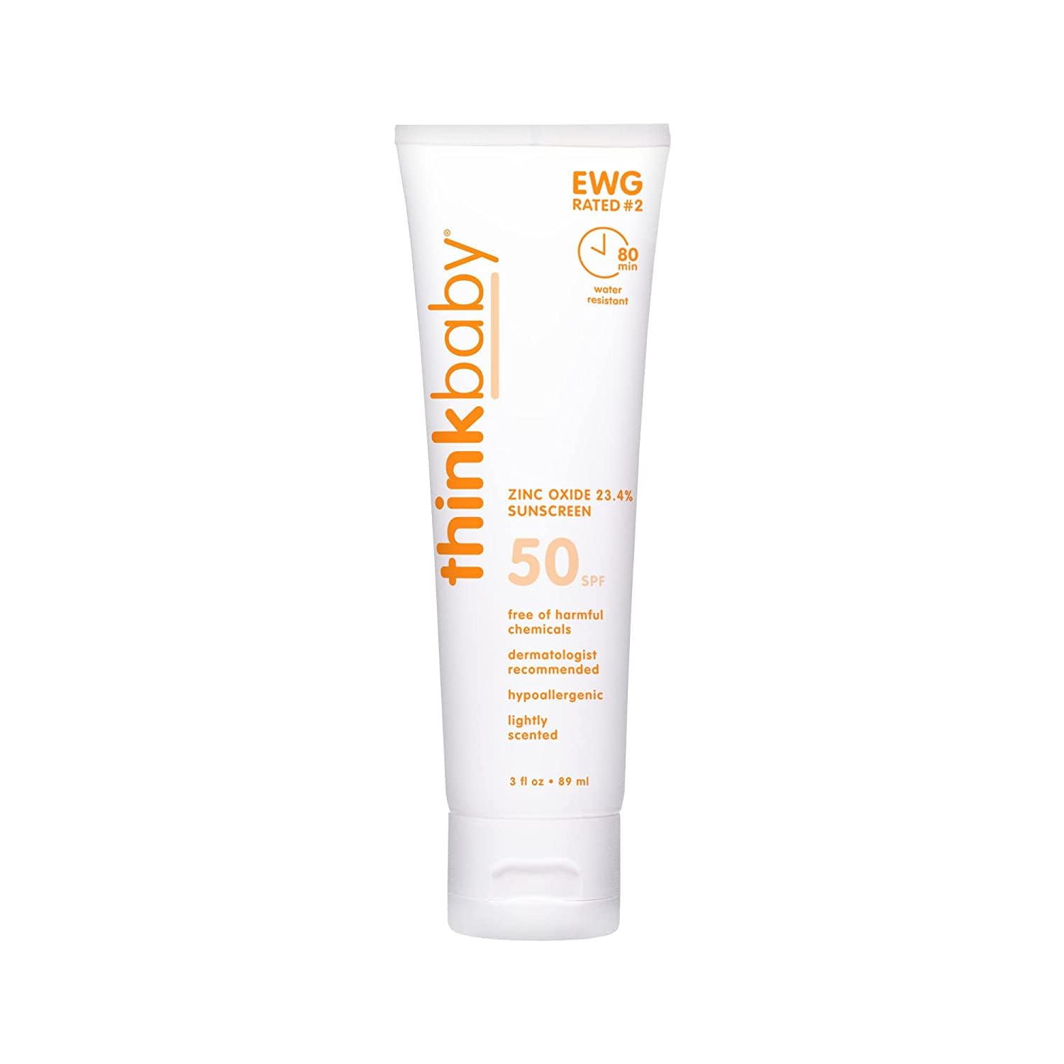 Thinkbaby Sunscreen SPF 50+ 3oz 88ml 2 Packs2