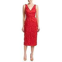 Women's Spectrum Lace V Sleeveless Midi Dress