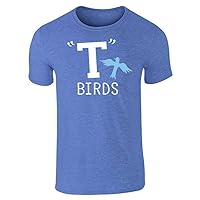 Pop Threads T Birds Tbird Gang Logo Retro 50s 60s Cosplay Graphic Tee T-Shirt for Men