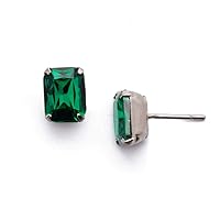 Sorrelli Essentials Mini Emerald Cut Stud Earrings
