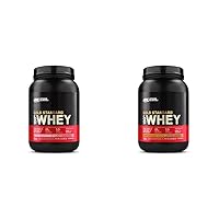Optimum Nutrition Gold Standard 100% Whey Protein Powder, Delicious Strawberry and Chocolate Peanut Butter, 2 Pound (2 Pack)