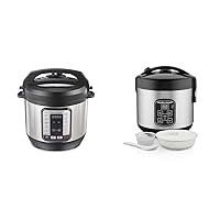 Hamilton Beach 12-in-1 QuikCook Pressure Cooker with True Slow Cook Technology, Rice & Digital Programmable Rice Cooker & Food Steamer, 8 Cups Cooked